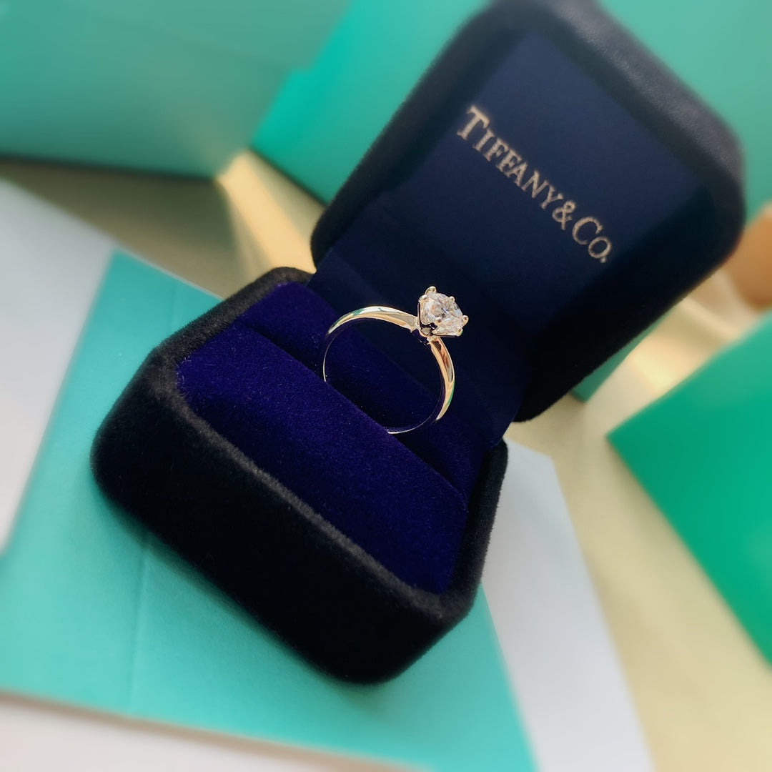 1:1 Tiffany & Co. Setting series six-prong diamond ring
