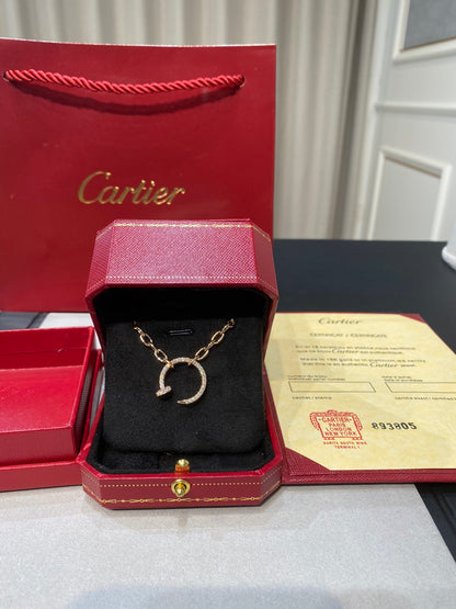 1:1 Cartier Gold chunky chain Nail Necklace