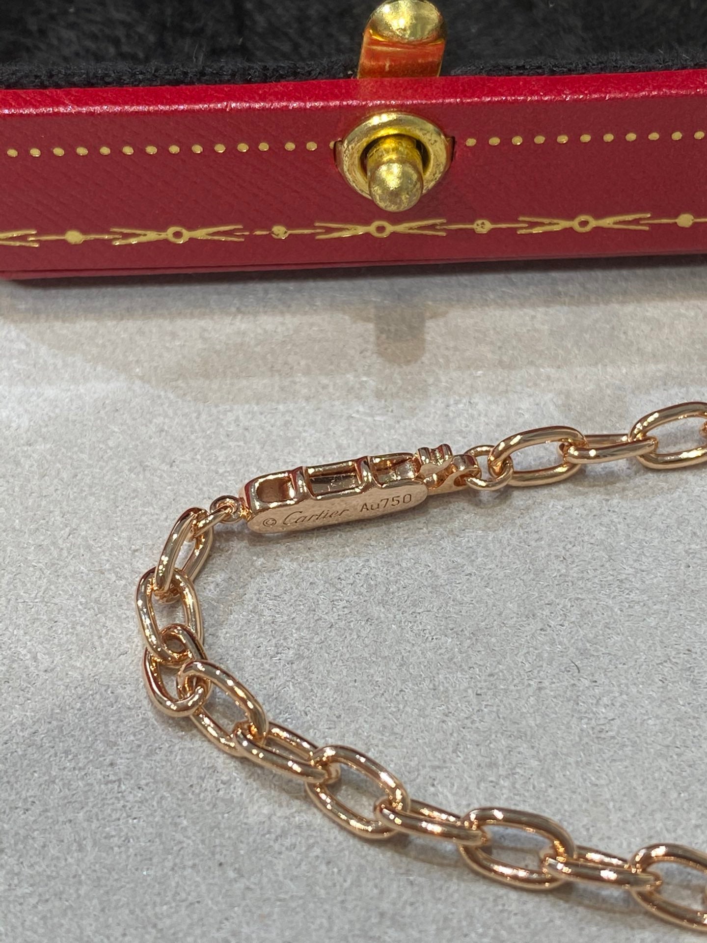 1:1 Cartier Gold chunky chain Nail Necklace