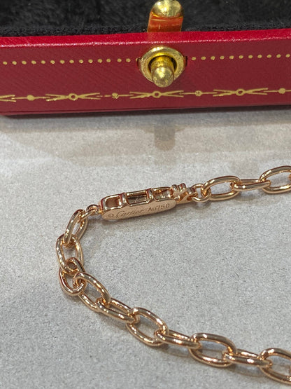1:1 Cartier Gold chunky chain Nail Necklace