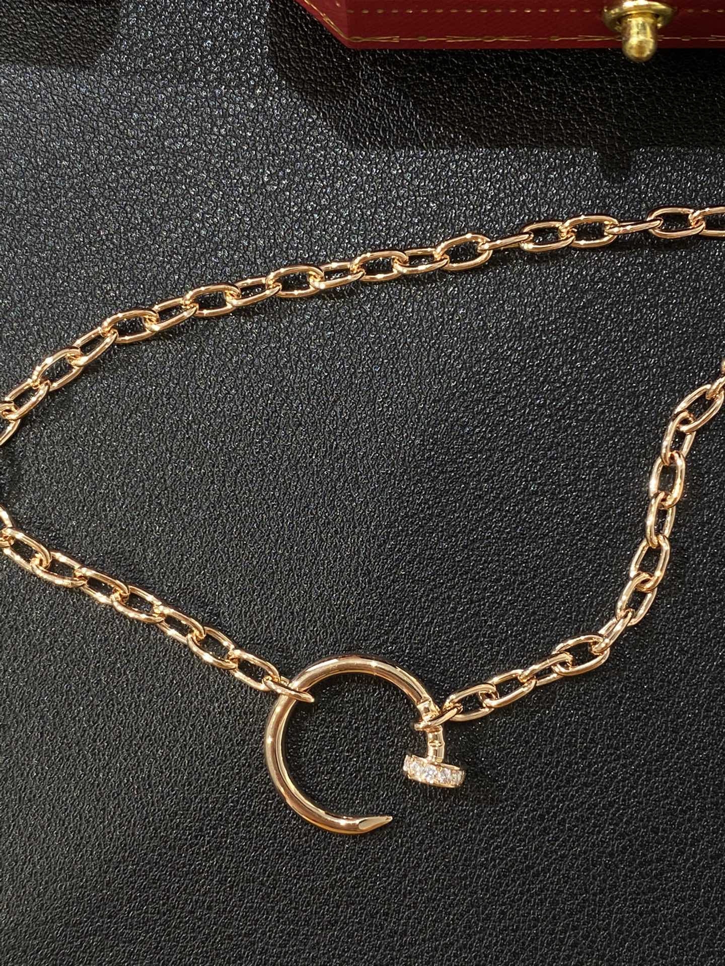 1:1 Cartier Gold chunky chain Nail Necklace