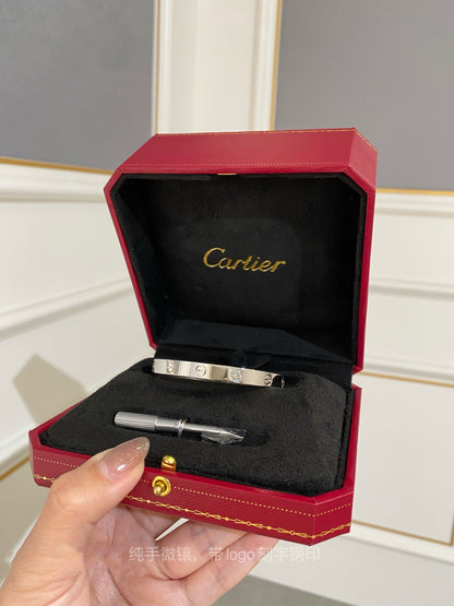 1:1 Cartier Silver Love bracelet wide version