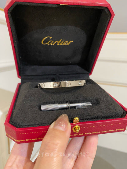 1:1 Cartier Silver Love bracelet wide version