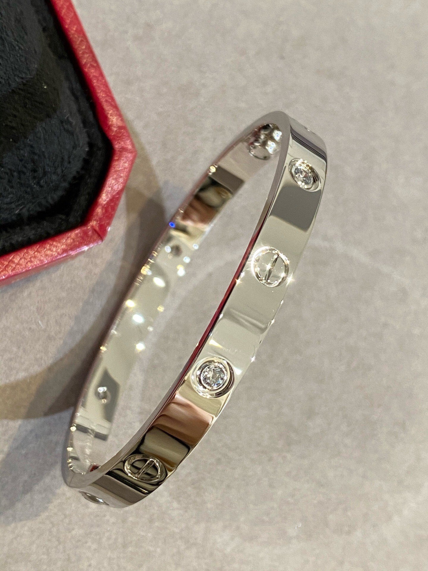 1:1 Cartier Silver Love bracelet wide version