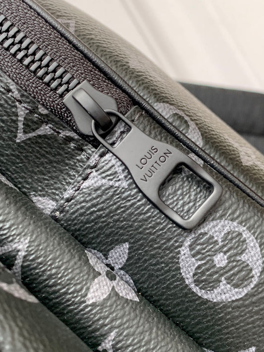 Top-Tier Black Floral Trio backpack