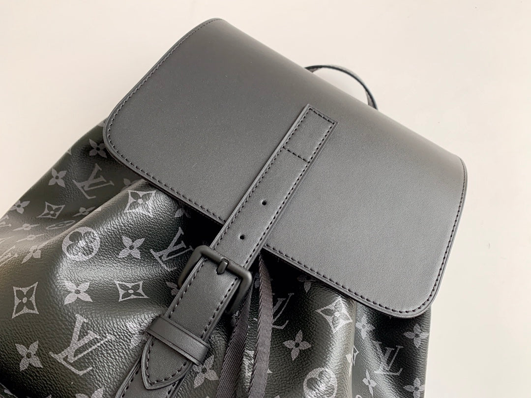 Top-Tier Black Floral Trio backpack