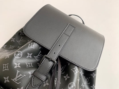 Top-Tier Black Floral Trio backpack