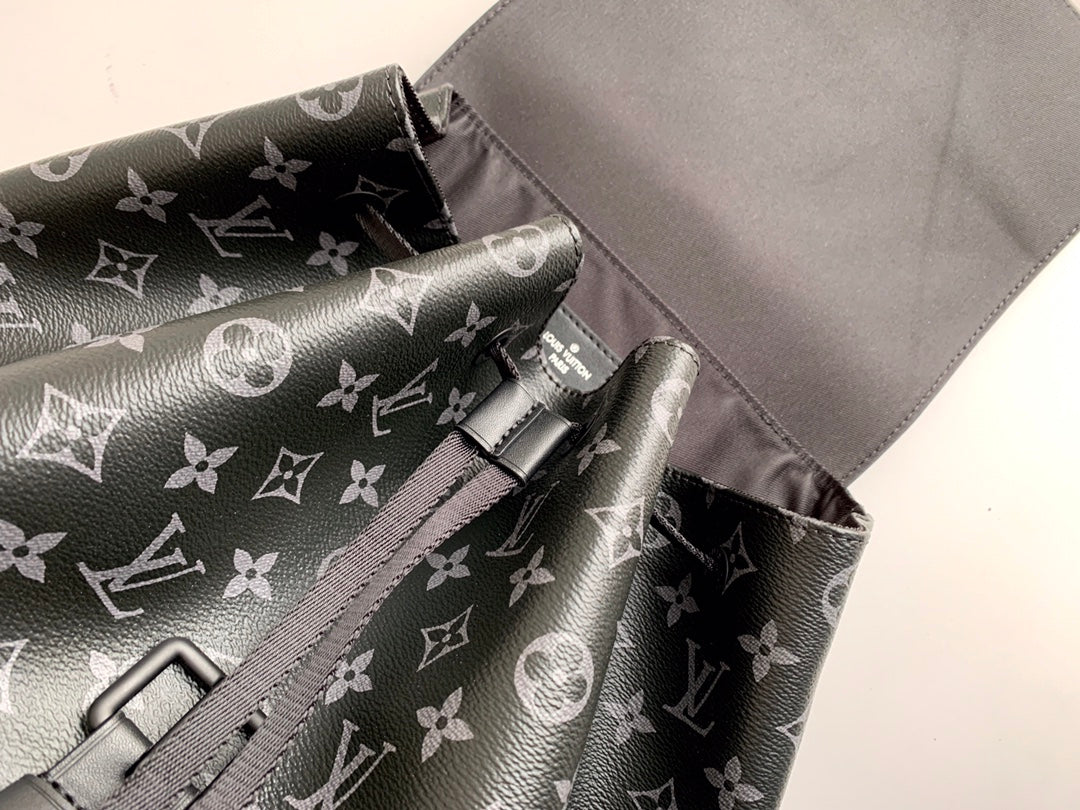 Top-Tier Black Floral Trio backpack