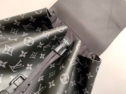 Top-Tier Black Floral Trio backpack