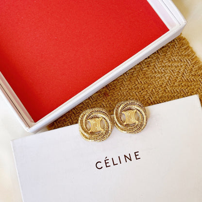 1:1 Celine Arc de Triomphe collection rotating earrings