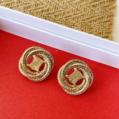 1:1 Celine Arc de Triomphe collection rotating earrings