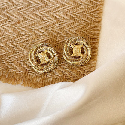 1:1 Celine Arc de Triomphe collection rotating earrings