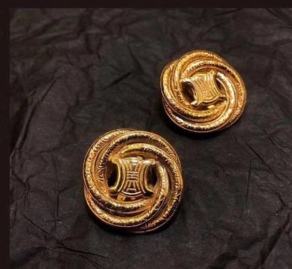 1:1 Celine Arc de Triomphe collection rotating earrings