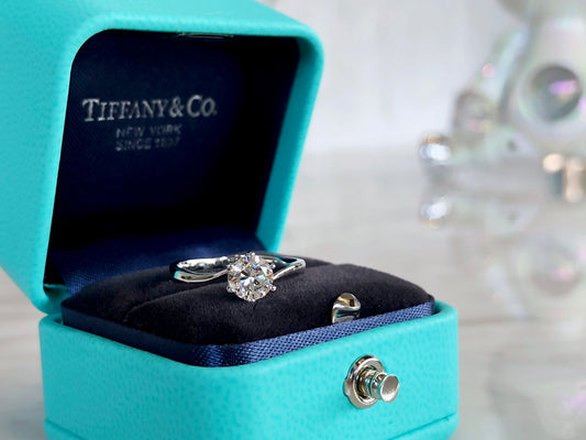 1:1 Tiffany & Co. Moissanite Twisted Braid Diamond Ring