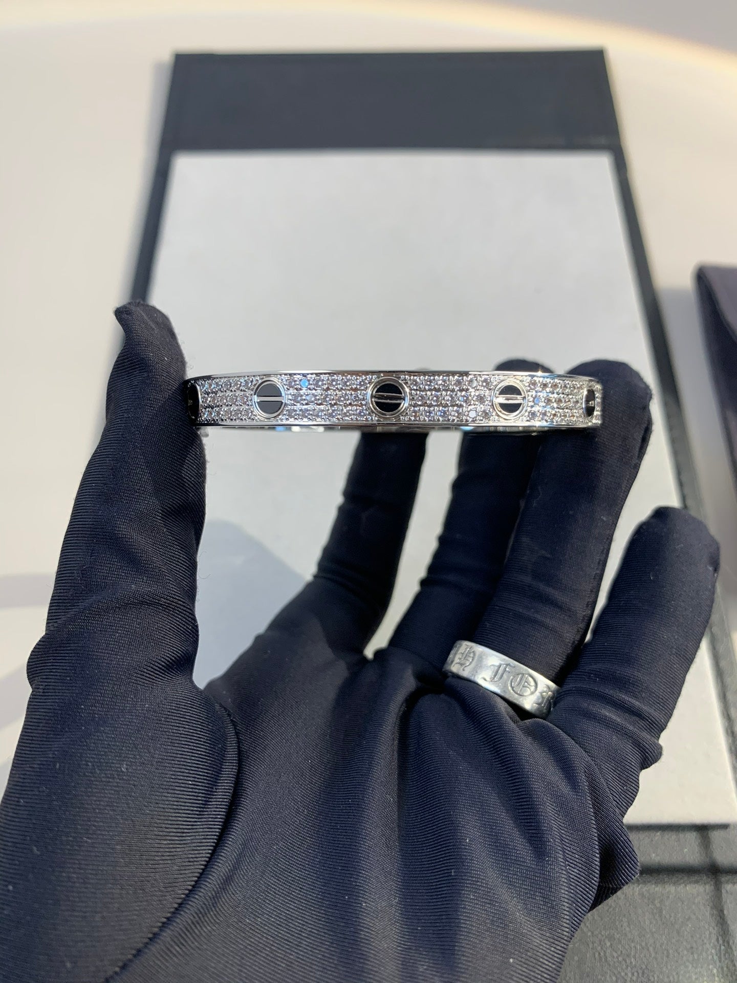 1:1 Cartier black stud love bracelet