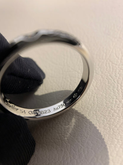 1:1 Cartier Silver solitaire diamond band ring