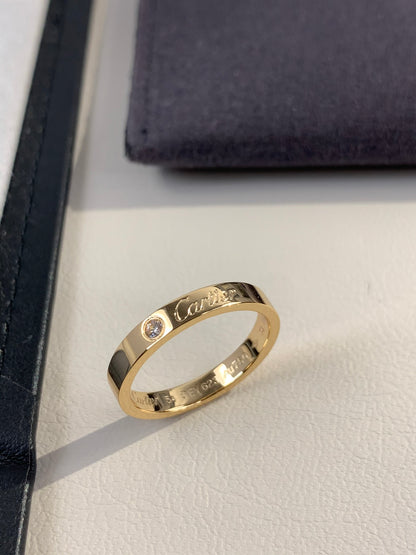 1:1 Cartier Gold signature ring