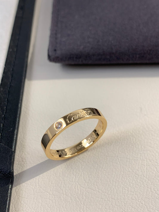1:1 Cartier Gold signature ring