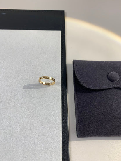 1:1 Cartier Gold signature ring