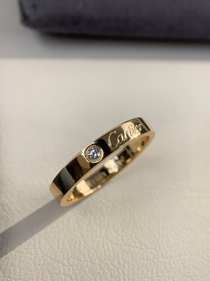 1:1 Cartier Gold signature ring