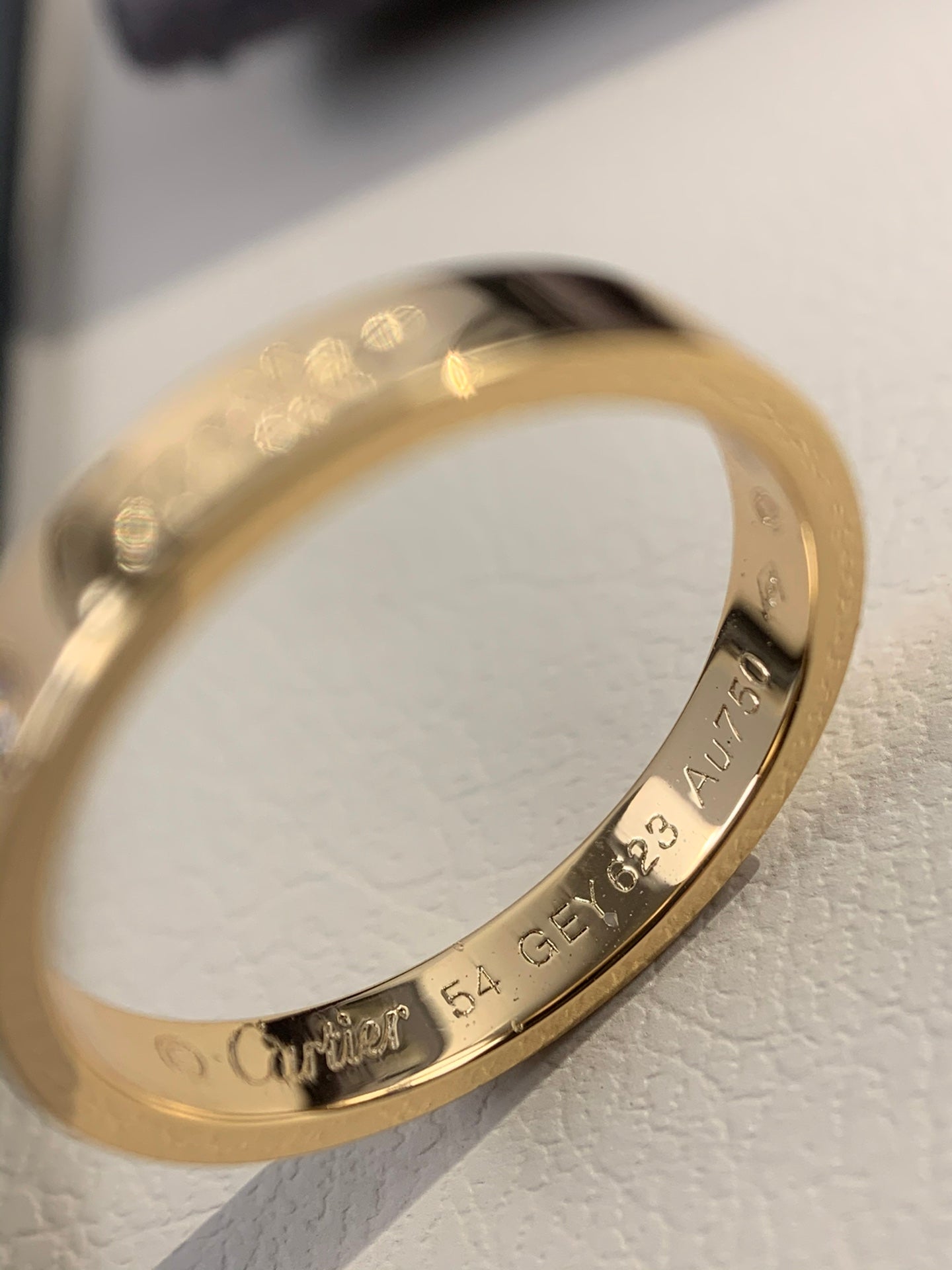 1:1 Cartier Gold signature ring