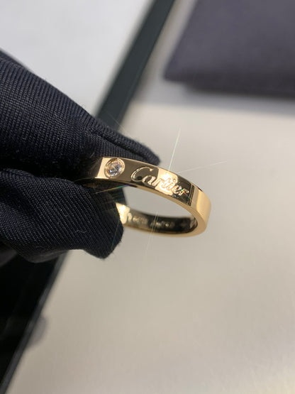 1:1 Cartier Gold signature ring
