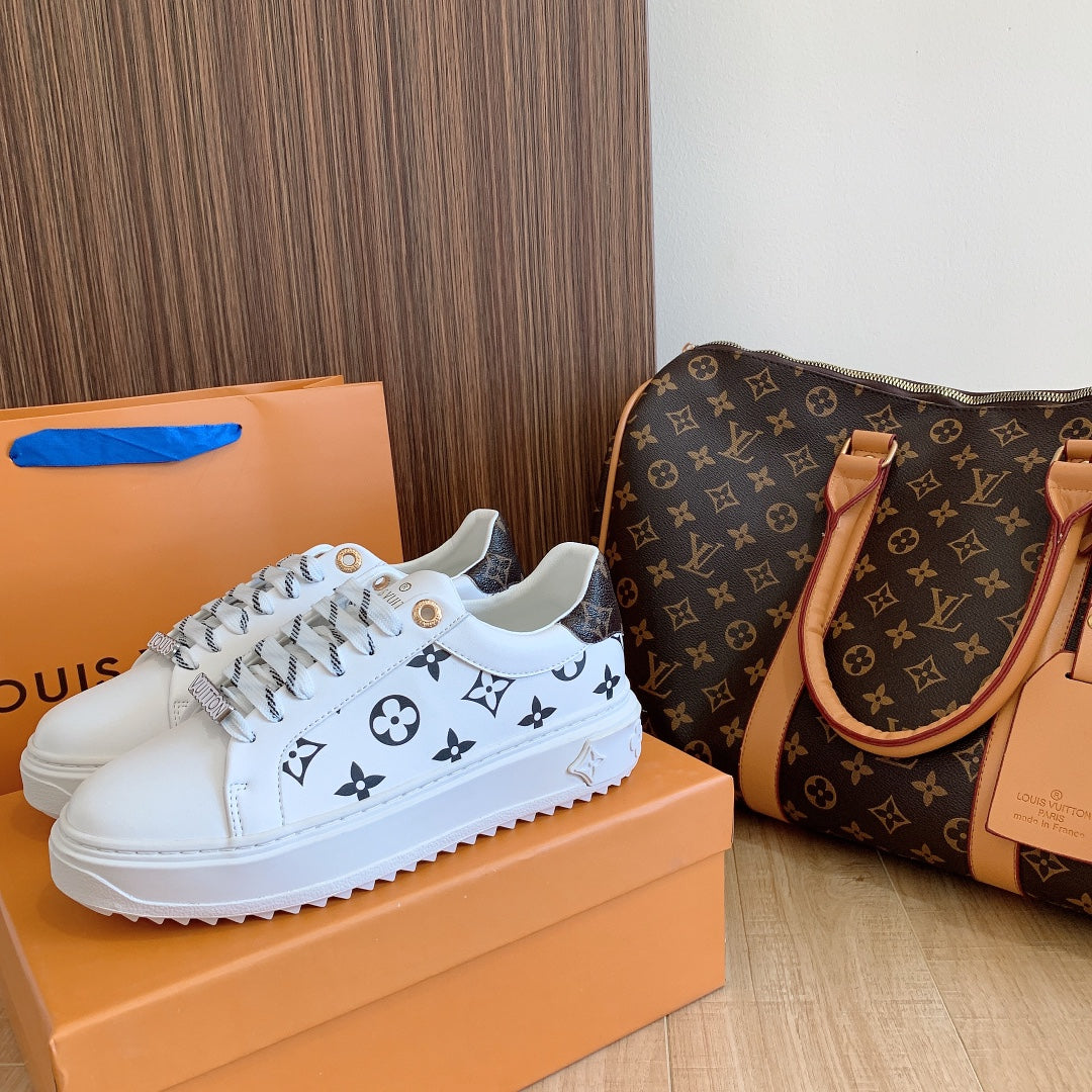 1:1 LV Black Shoelace buckle Sneakers