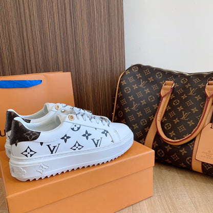 1:1 LV Black Shoelace buckle Sneakers