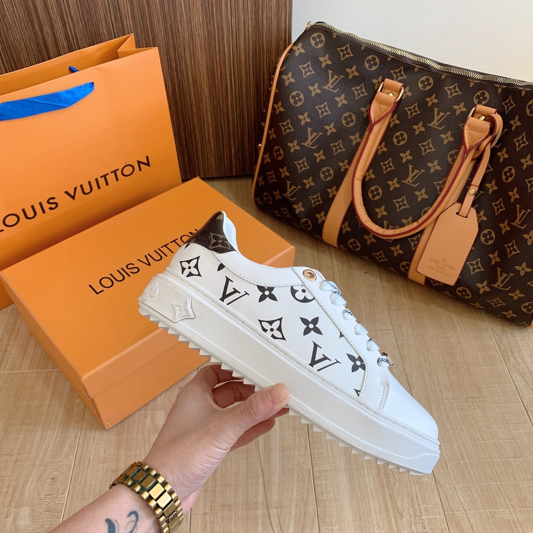 1:1 LV Black Shoelace buckle Sneakers