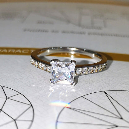 1-carat moissanite ring