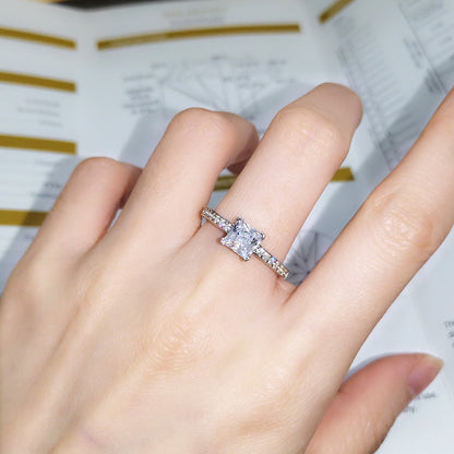 1-carat moissanite ring