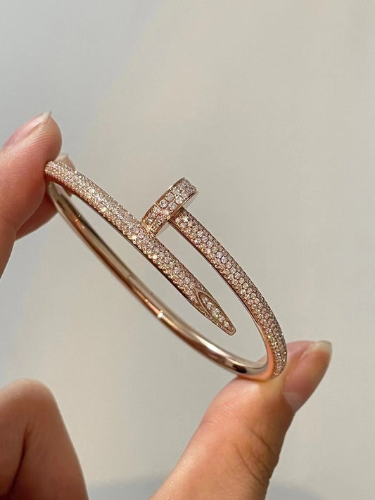 1:1 Cartier Gold Nail full diamond bracelet