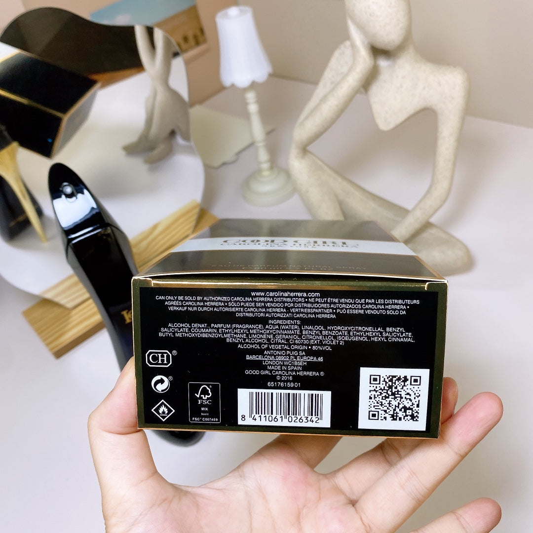 1:1 Carolina Herrera Good Girl Black High Heels 80ml