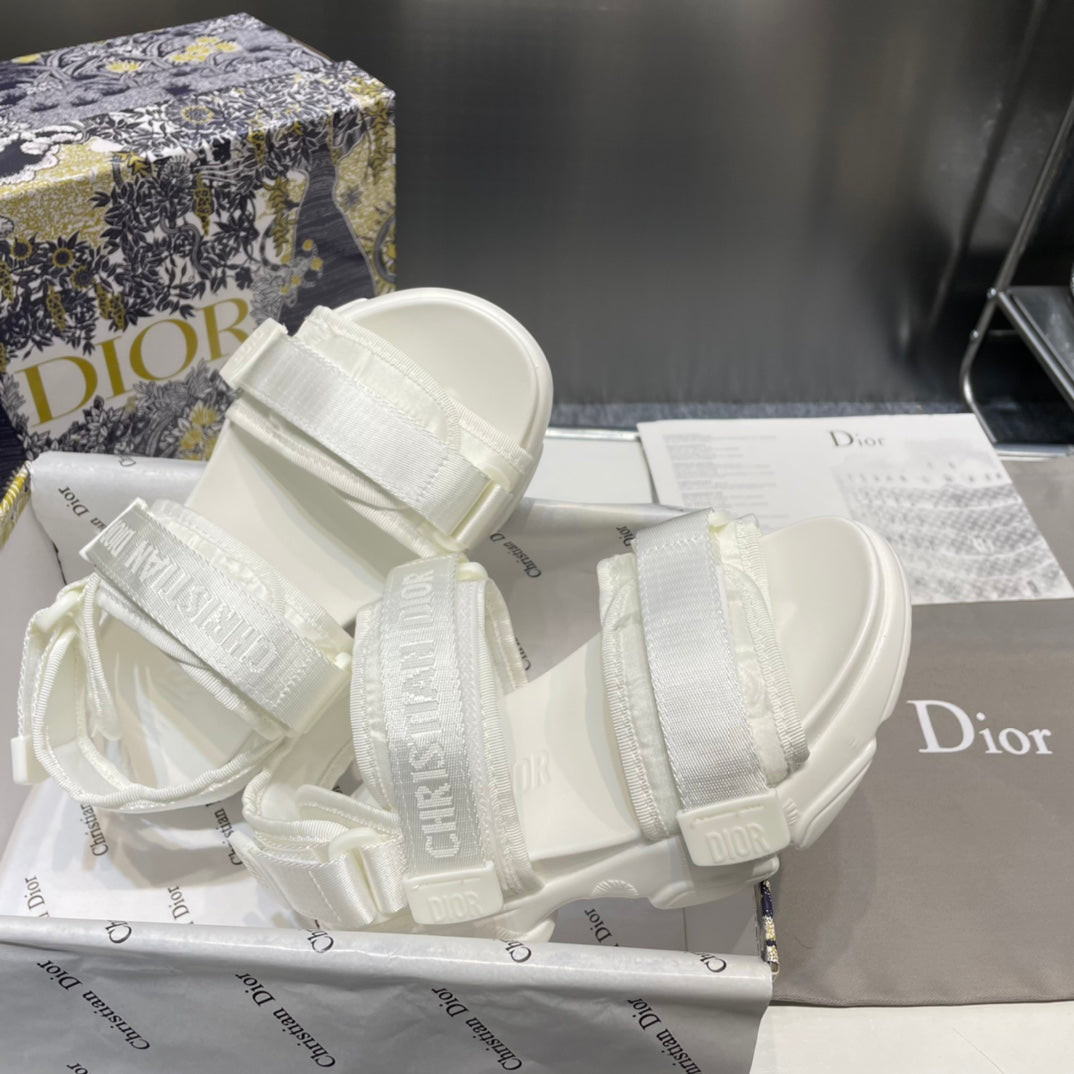 1:1 Dior White Platform sandals