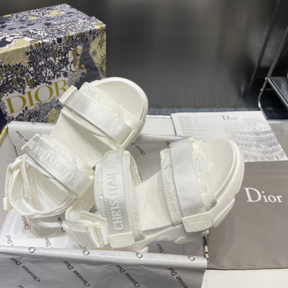 1:1 Dior White Platform sandals