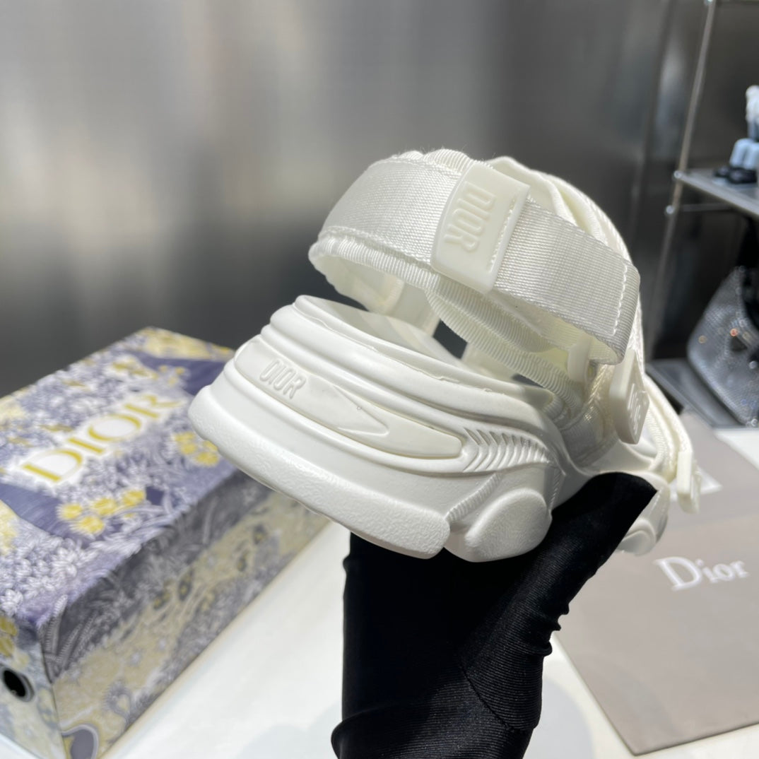 1:1 Dior White Platform sandals
