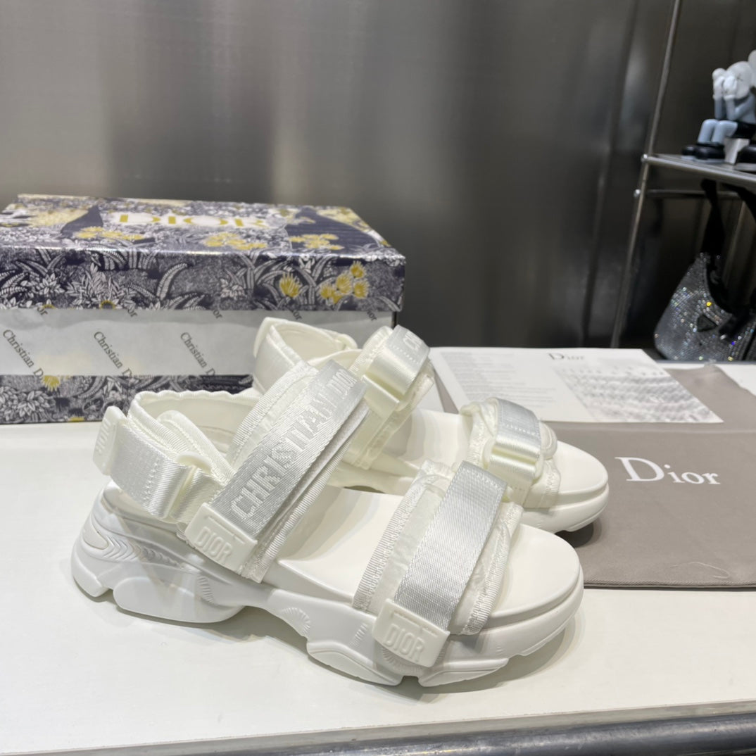 1:1 Dior White Platform sandals