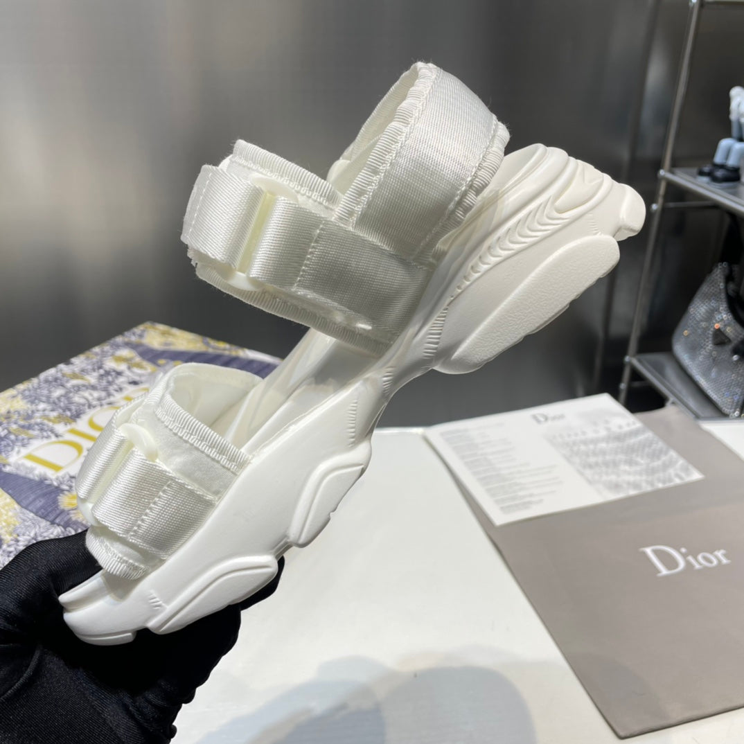 1:1 Dior White Platform sandals