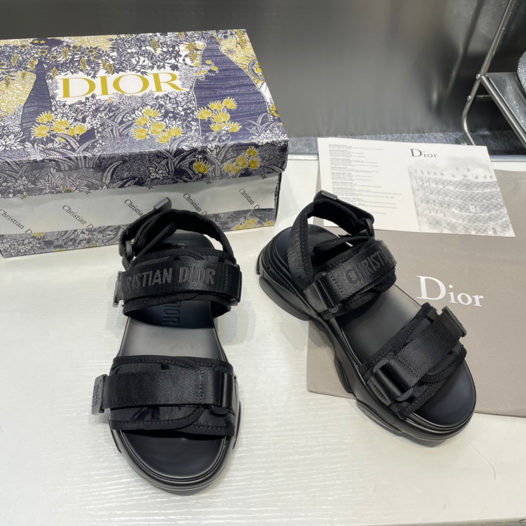 1:1 Dior Black Platform sandals
