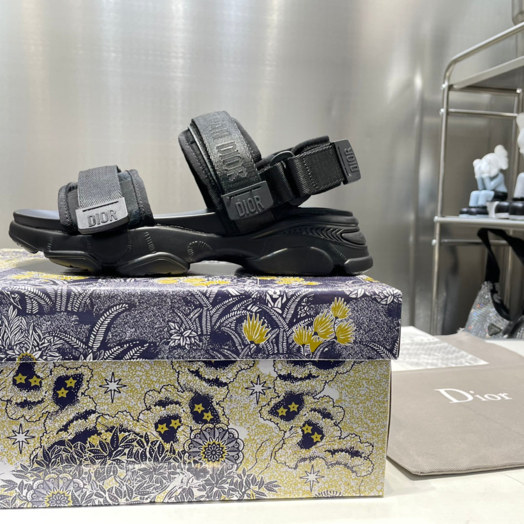 1:1 Dior Black Platform sandals