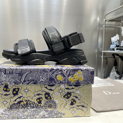 1:1 Dior Black Platform sandals