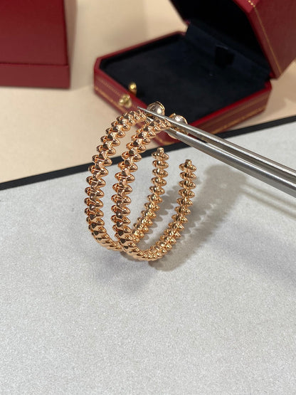 1:1 Clash de Cartier Rose gold studded earrings