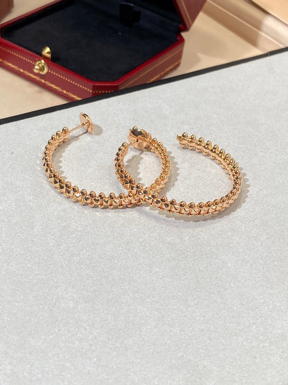 1:1 Clash de Cartier Rose gold studded earrings