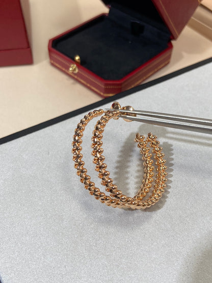 1:1 Clash de Cartier Rose gold studded earrings