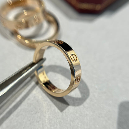 1:1 Cartier Rose Gold Love Narrow Strip Ring