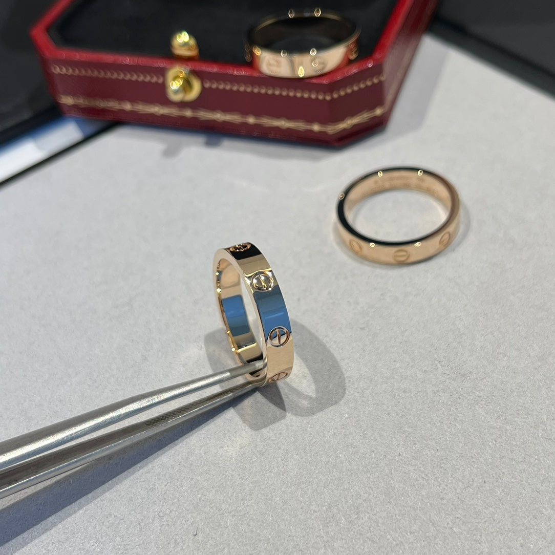 1:1 Cartier Rose Gold Love Narrow Strip Ring