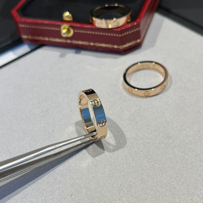 1:1 Cartier Rose Gold Love Narrow Strip Ring