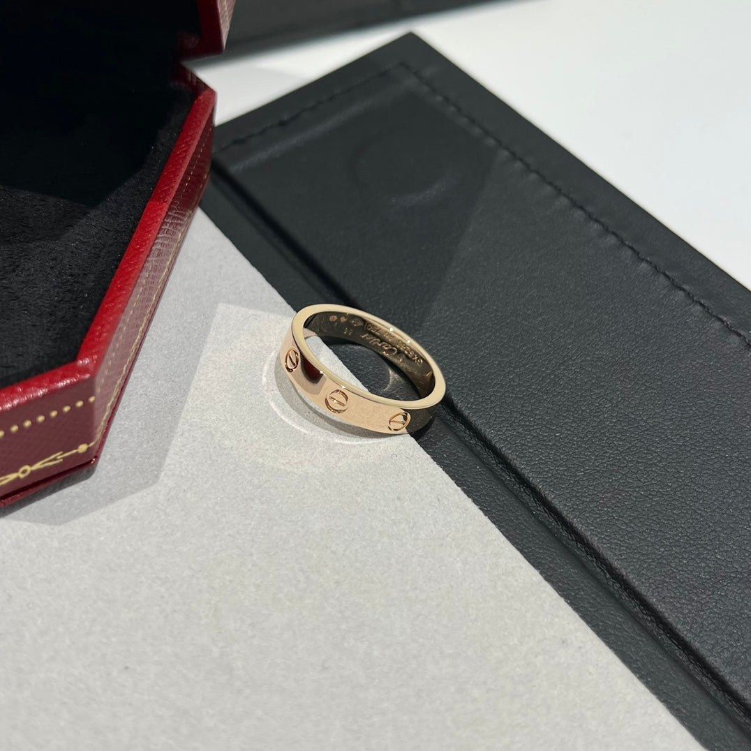 1:1 Cartier Rose Gold Love Narrow Strip Ring
