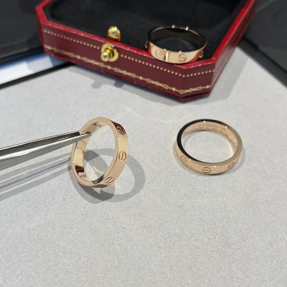 1:1 Cartier Rose Gold Love Narrow Strip Ring