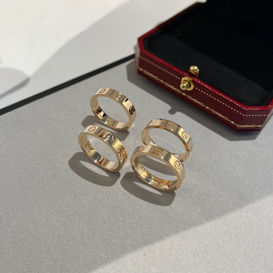 1:1 Cartier Rose Gold Love Narrow Strip Ring